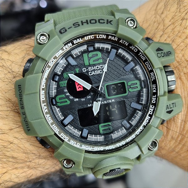 G-Shock CWG-1000 Verde Militar 55MM A Prova D'água