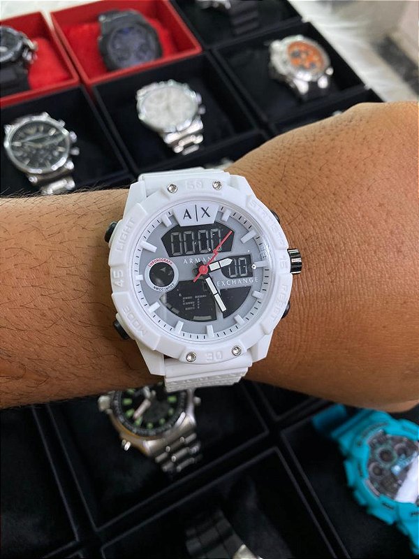 Armani AX Silicone Branco
