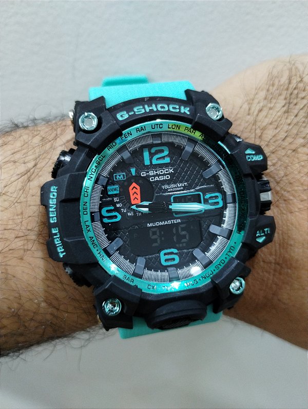 G-Shock CWG-1000 Azul/Preto 55MM A Prova D'água