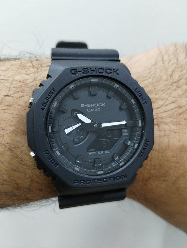 G-Shock GA-2100 Preto 43MM A Prova D'água