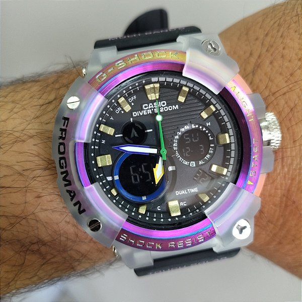 G-Shock Frogman Camaleão 50MM A Prova D'água