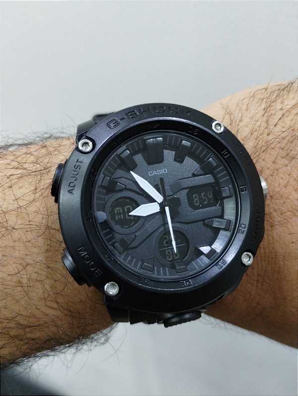 G-Shock GA-2000 Preto 48MM A Prova D'água