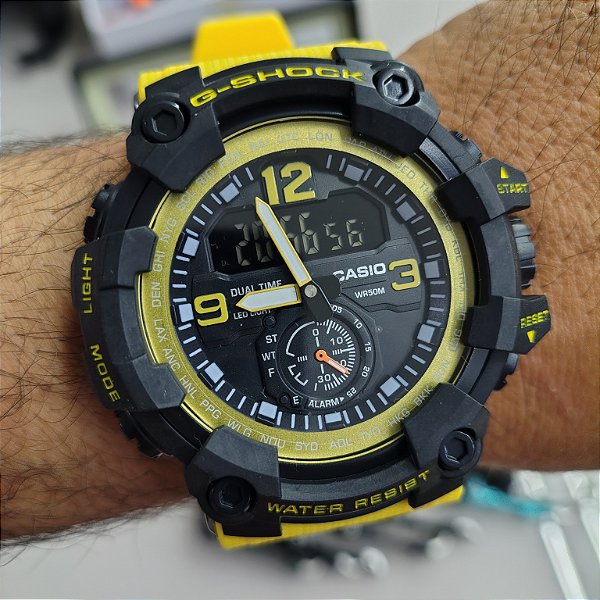 G-Shock GWG-B1000 Amarelo com Preto