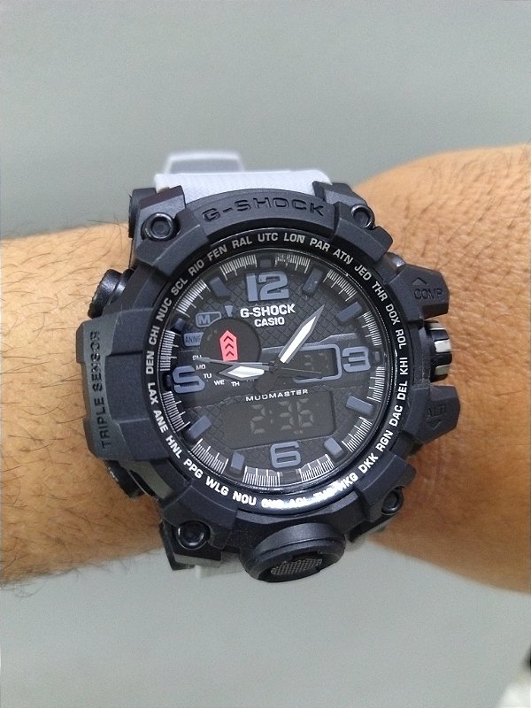 G-Shock CWG-1000 Preto com Cinza 50MM Á Prova D'água