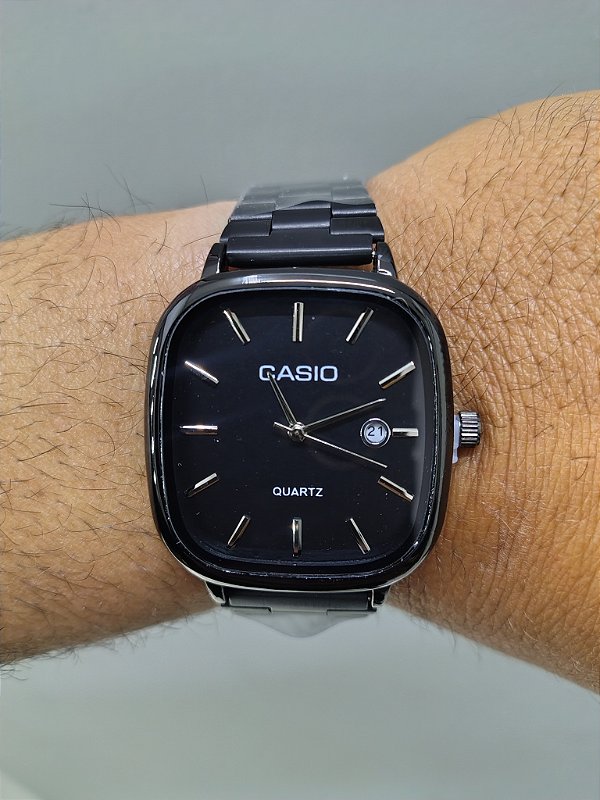 Casio Quartz Aço Preto 38MM