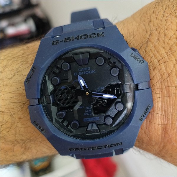 G-Shock BA B001 Azul 48MM A Prova D'água