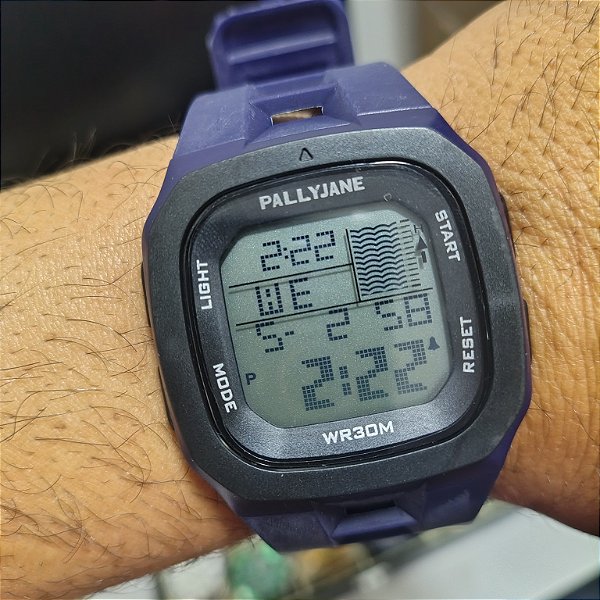 Relógio pallyjane Azul 46MM A Prova D'água