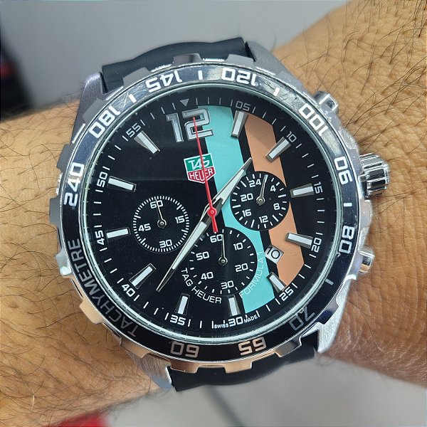 Tag Heuer Carrera Formula 1 Pulseira de Borracha 50MM A Prova D'água