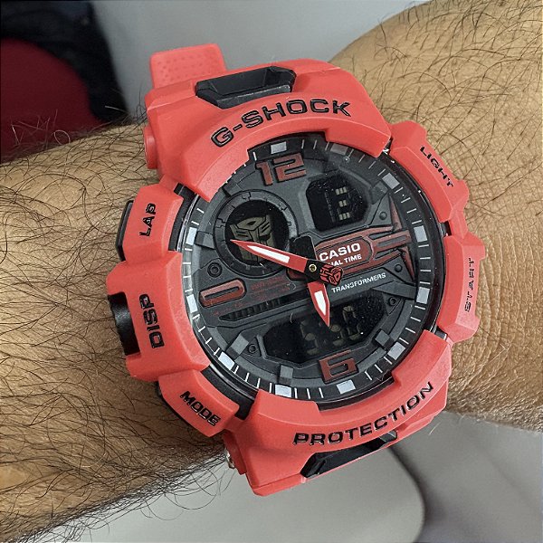 G-Shock Transformers 1º Edição Vermelho 55MM A Prova D'Água