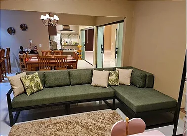 Sofá de Ferro Maite com Chaise 2,90x1,60