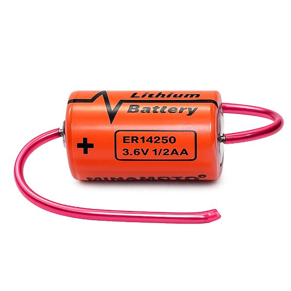 Bateria Minamoto ER14250 1/2 AA 3,6v 1200mah Lithium com terminal
