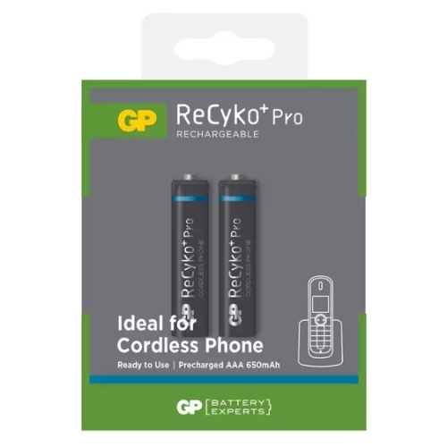 Pilha GP Recarregável ReCyko+ Pro AAA 2pcs – 650mAh - GPRHCH63C113