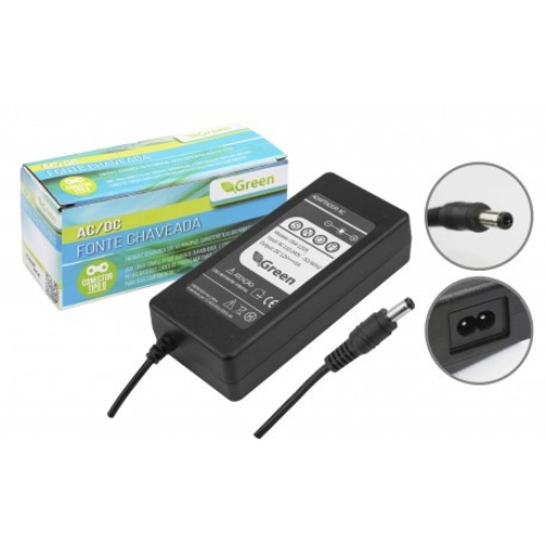 Fonte Green Chaveada 12V 5A Plug P4 5,5mm x 2,1mm Bivolt