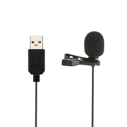 Microfone Greika de Lapela USB GK-ULM1 para Notebook, PC e Mac