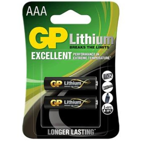 Pilha GP Lithium AAA 2pcs - B15112