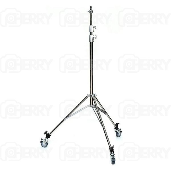 Tripé de Iluminação Greika FC-S288S 2,80m Aço Inox com Rodinhas