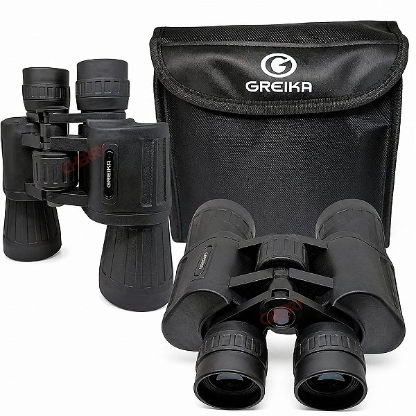 Binóculos Greika 10x50 com Bolsa de Transporte