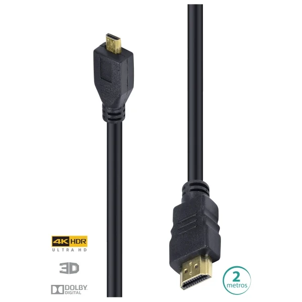Cabo H20MC-2 Micro HDMI para HDMI 2.0