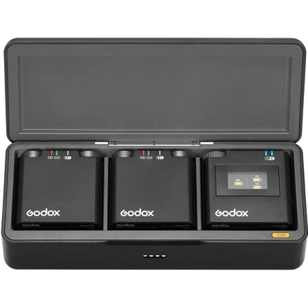 Microfone GODOX Virso S M2 Lapela Duplo para Sony