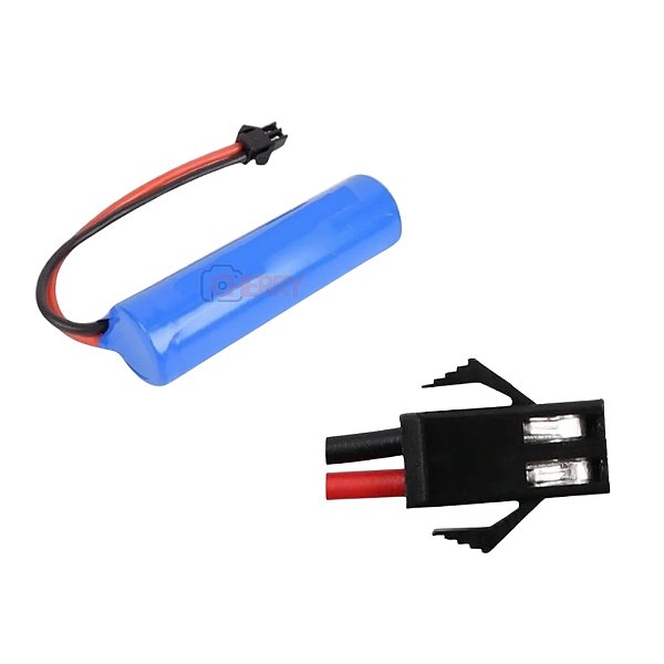 Bateria Carrinho 3,7 V 18650 2600Mah Li-ion Conector SMP-02