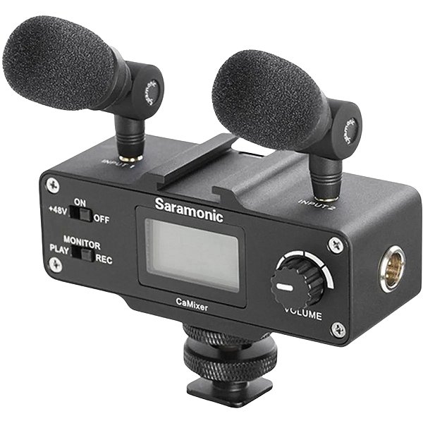 Interface de áudio Saramonic CAMIXER  para câmeras DSLR