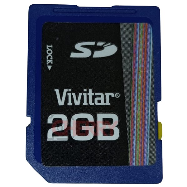 Cartão de Memória Vivitar ViviCam 3635 – SD 2GB Standard Secure Digital