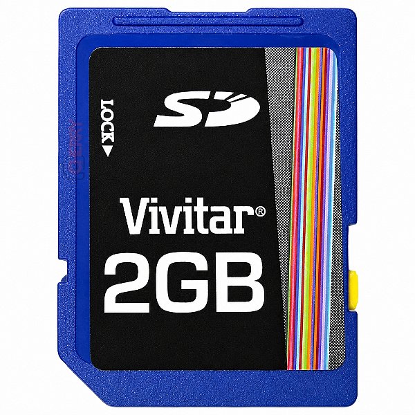 Cartão de Memória Vivitar ViviCam 3635 – SD 2GB Standard Secure Digital