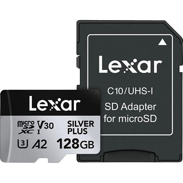 Cartão de Memória Micro SD Lexar 128GB Silver Series UHS-I SDXC