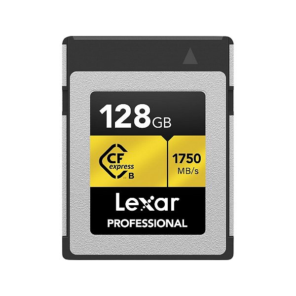 Cartão de Memória CFexpress Lexar Profissional Gold 128GB Type B 1750MB/s