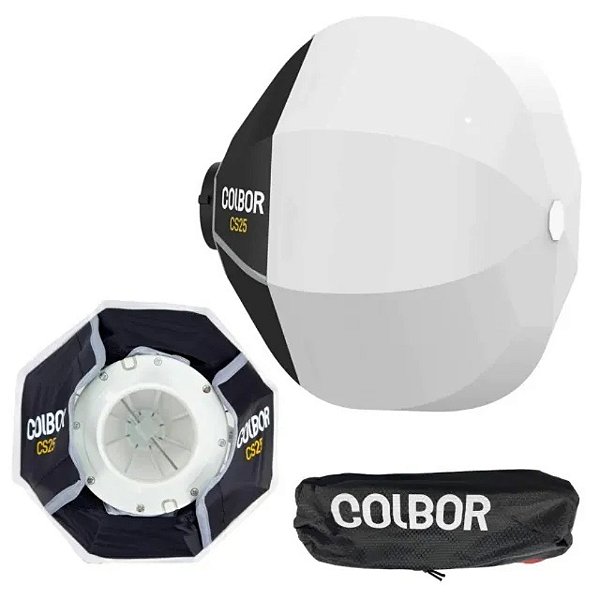 Softbox Mini Lanterna Colbor 25cm Encaixe Mini Bowens Para Led Wonder