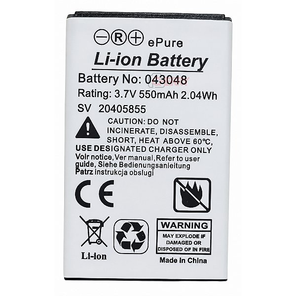 Bateria Original Li-ion 3.7V 550mAh Compatível com Intelbras TS-8120