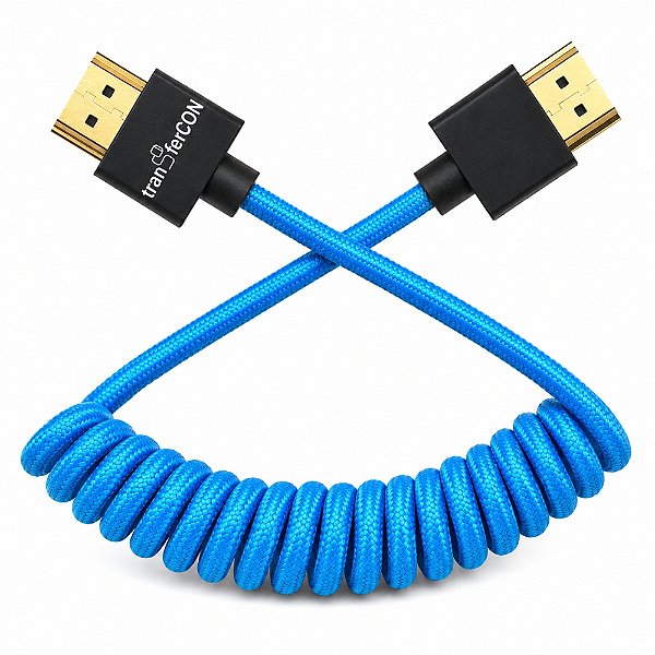 Cabo HDMI x HDMI Espiral Nylon TranferCon FL-201 8K 10cm