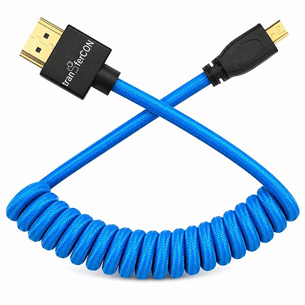 Cabo HDMI x MICRO HDMI Espiral Nylon TranferCon FL-203 4K 40cm