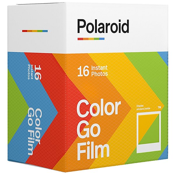Filme Instantâneo Polaroid Go Color com Moldura Branca – 16 Fotos