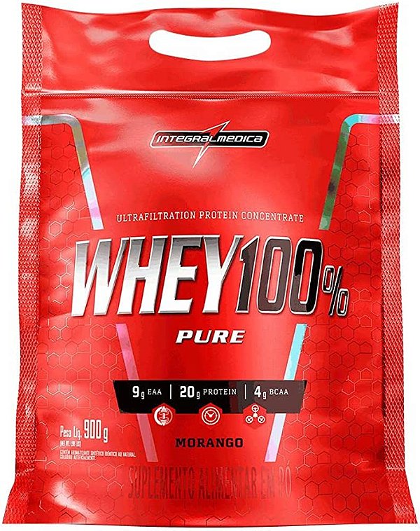 Whey 100% Pure Integralmedica - Refil 900g