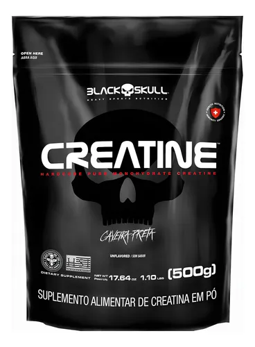 CREATINE HARDCORE 100% PURA- CREATINA MONOHIDRATADA - 500G - REFIL