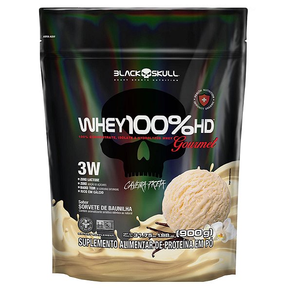 WHEY (SEM LACTOSE) 100% HD - BLACK SKUL