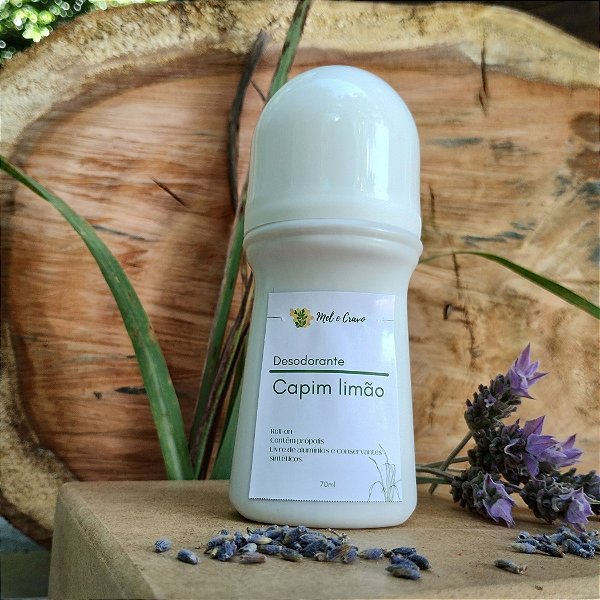 Desodorante Natural Roll-on Capim Limão
