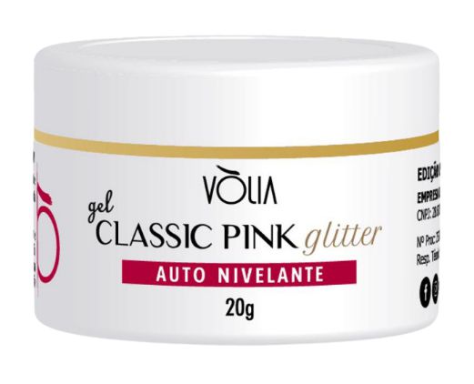 Gel Classic Glitter pink VOLIA 24g
