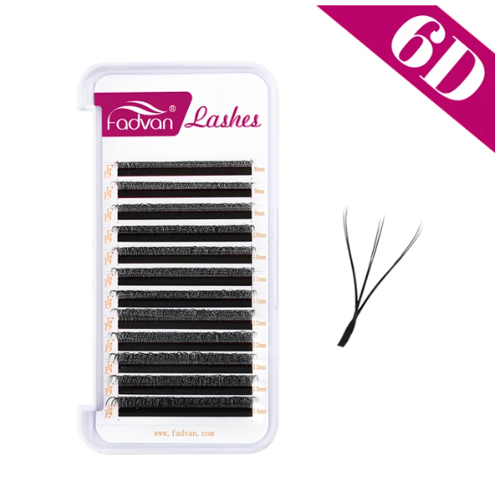 Cílios 6D W 0,07 D MIX 8-14mm FADVAN LASHES