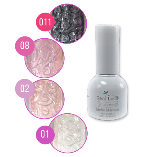 Esmalte Em Gel Mármore REAL LOVE 10ml