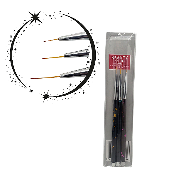 Kit Pincel Art BLACK 3UND