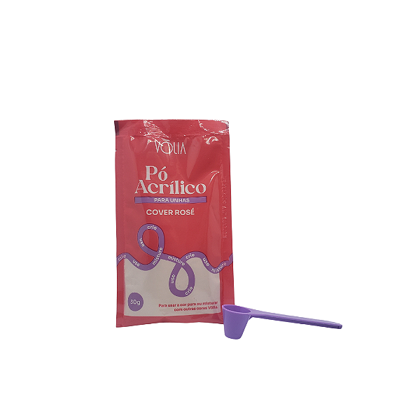 Pó Acrílico COVER ROSÉ Sachê 30g VOLIA