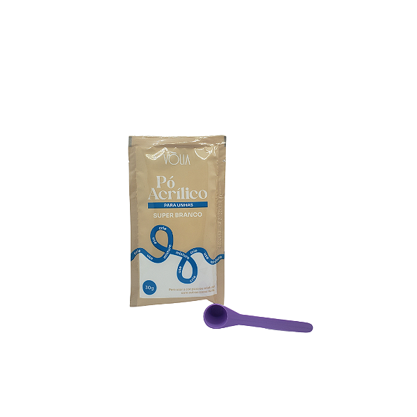 Pó Acrílico SUPER BRANCO Sachê 30g VOLIA