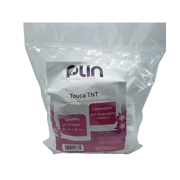 Touca Branca TNT Descartável 25 und PLIN