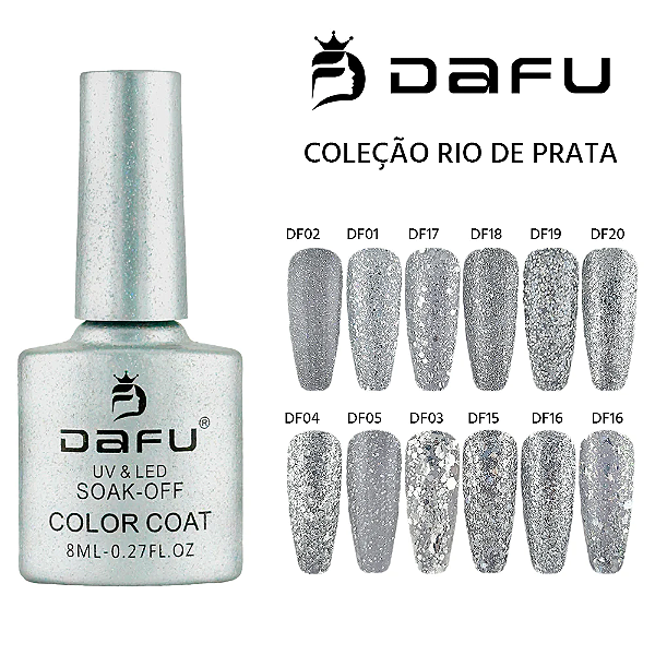 Esmalte Gel Rio de Prata 8ml DAFU