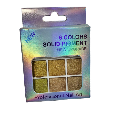 Pó Cromo Pigmento 6 cores