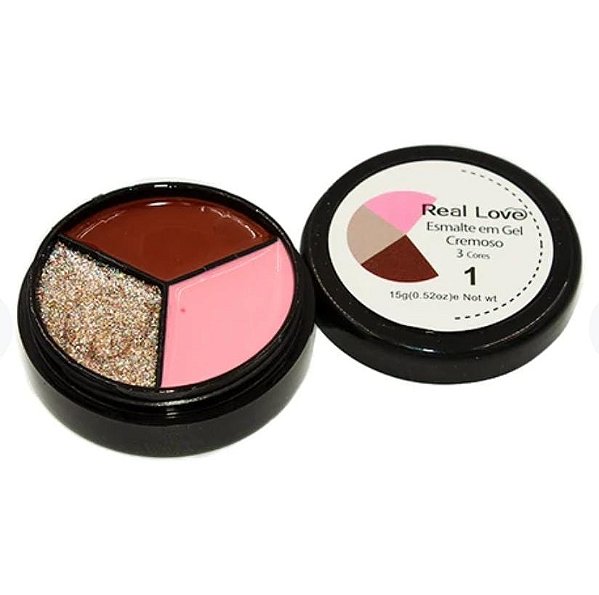 Esmalte Cremoso 3 Cores REAL LOVE 15g