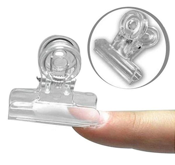 Presilha Acrílico transparente G par