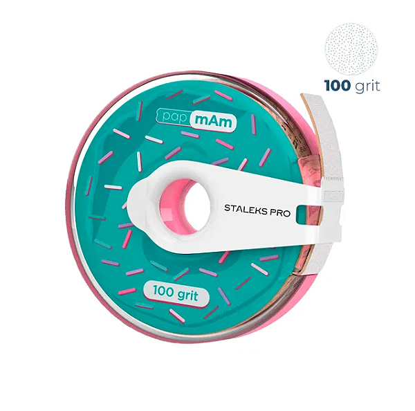 Lixa Refil em Rolo papmAm STALEKS Pro com estojo - 7 metros  ATC-100w